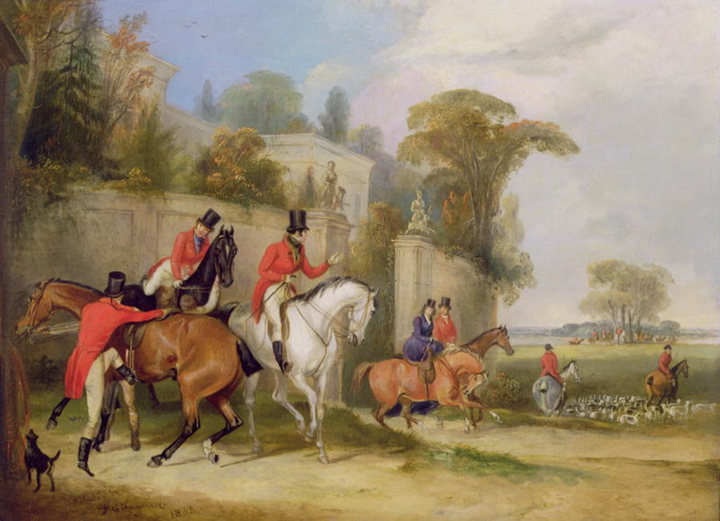 Detail of Bachelor's Hall, The Meet, 1835 by Francis Calcraft Turner