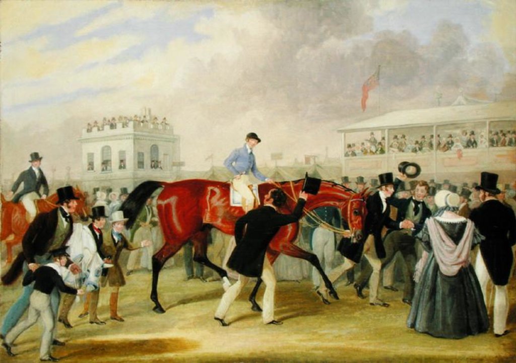 Detail of The Derby Pets: The Winner, 1842 by James Pollard