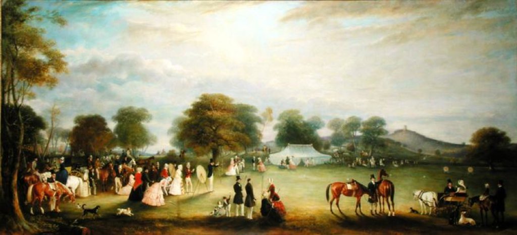 Detail of Archery Meeting in Bradgate Park, Leicestershire, 1850 by John E. Ferneley