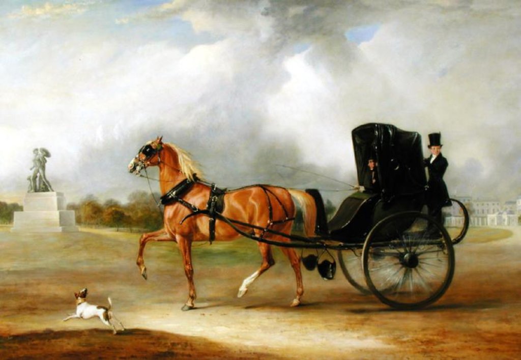 Detail of William Massey-Stanley Driving his Cabriolet in Hyde Park, 1833 by John E. Ferneley