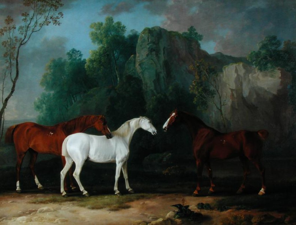 Detail of Three Hunters in a Rocky Landscape, 1775 by Sawrey Gilpin