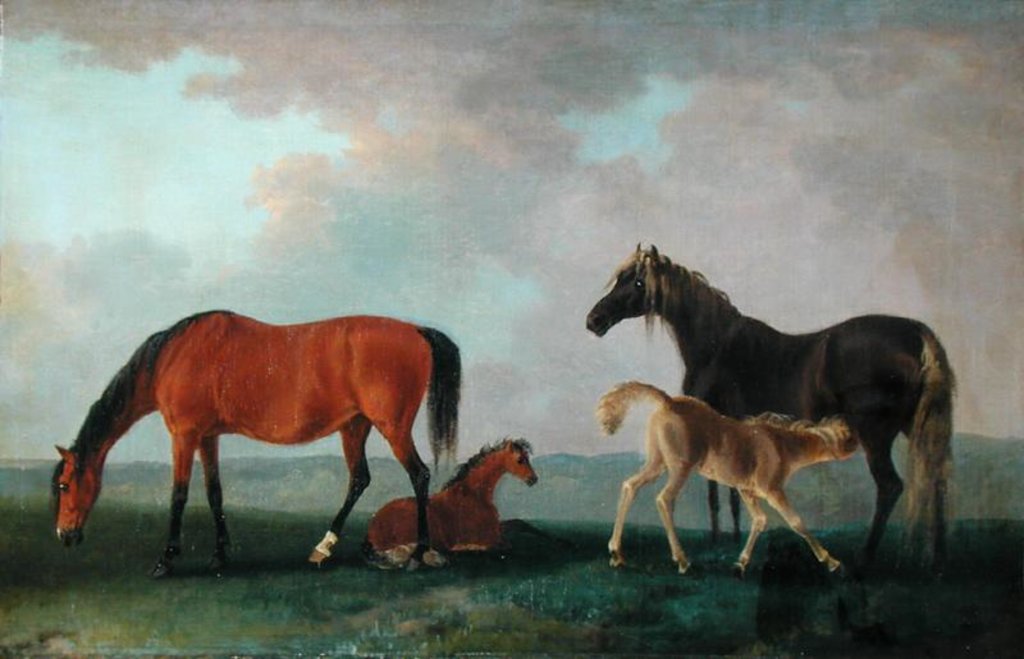 Detail of Mares and Foals by Sawrey Gilpin