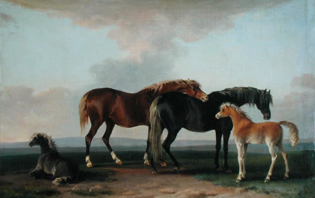 Detail of Mares and Foals by Sawrey Gilpin