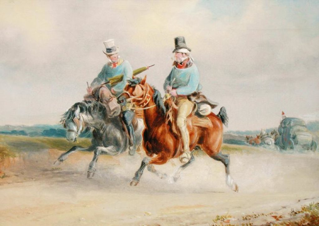 Detail of Travelling Companions, or A Scene on the Road in France by Charles Cooper Henderson