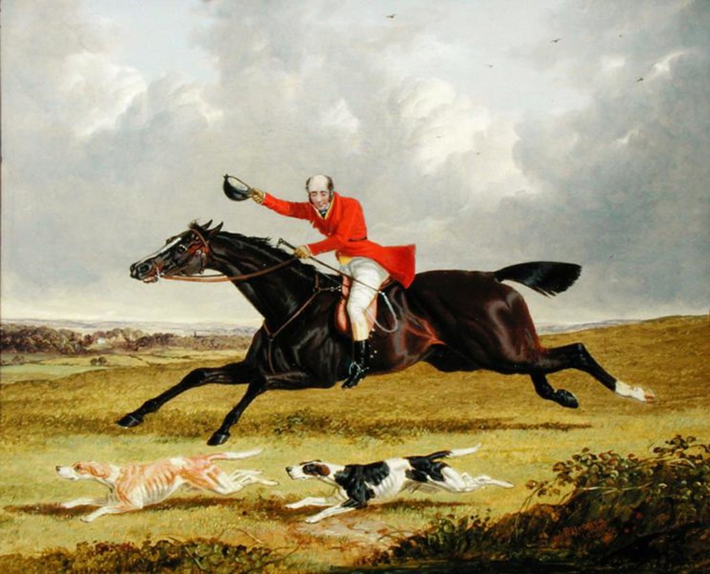 Detail of Encouraging Hounds, 1839 by John Frederick Herring Snr