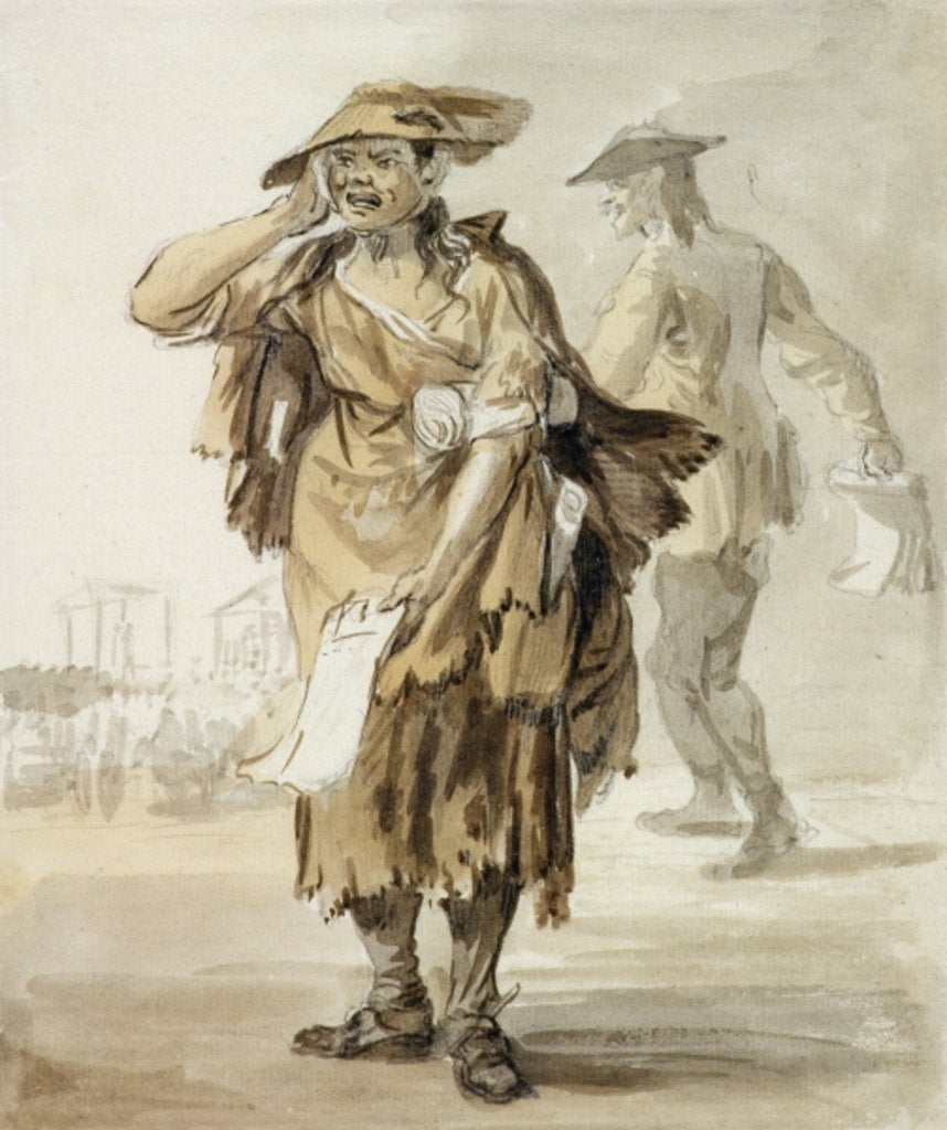 Detail of Last Dying Speech and Confession, c.1759 by Paul Sandby