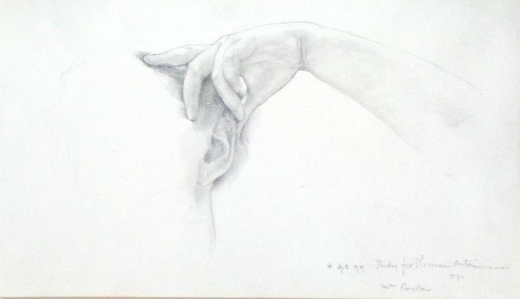 Detail of Study for 'Thermaie Antoniniane', 1899 by Lawrence Alma-Tadema