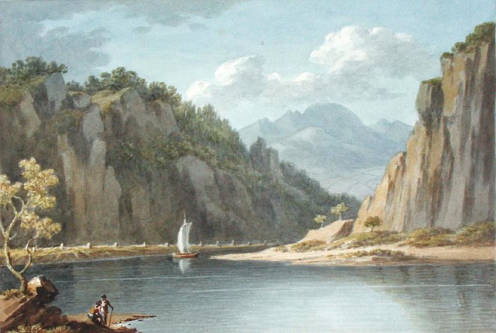 Detail of On the River Elbe, near Lowositz in Saxony by Richard Colt Hoare