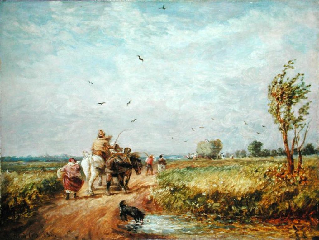Detail of Going to the Hayfield, 1853 by David Cox