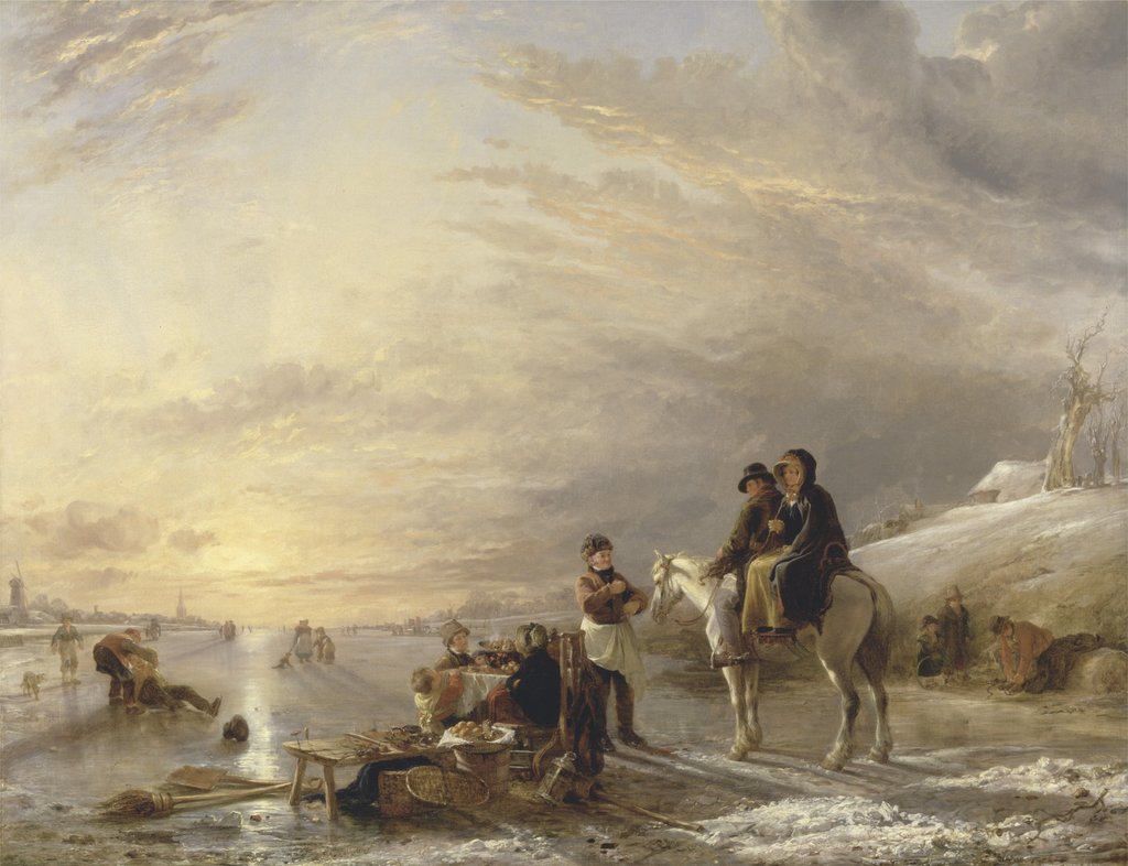 Detail of Frost Scene, 1827 by William Collins