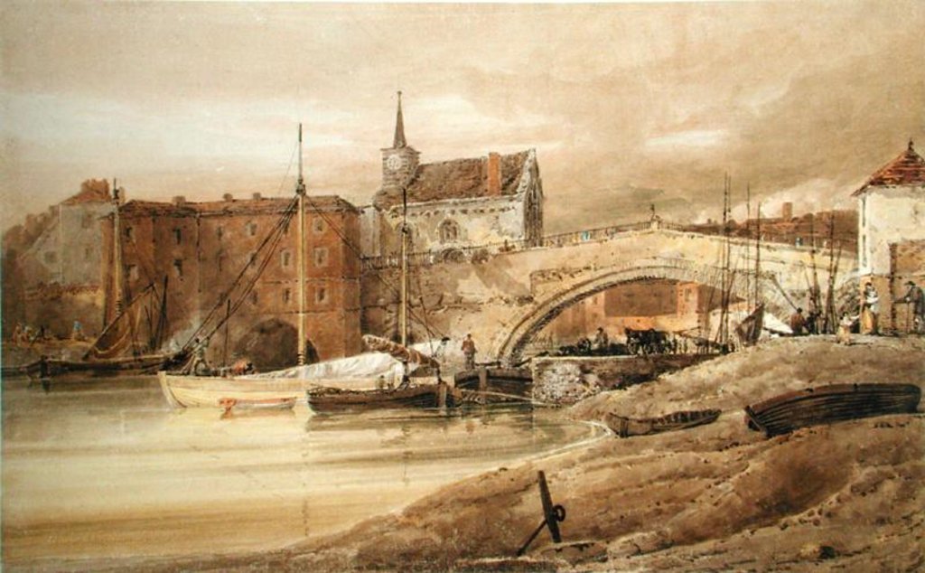 Detail of Ouse Bridge, York, 1800 by Thomas Girtin