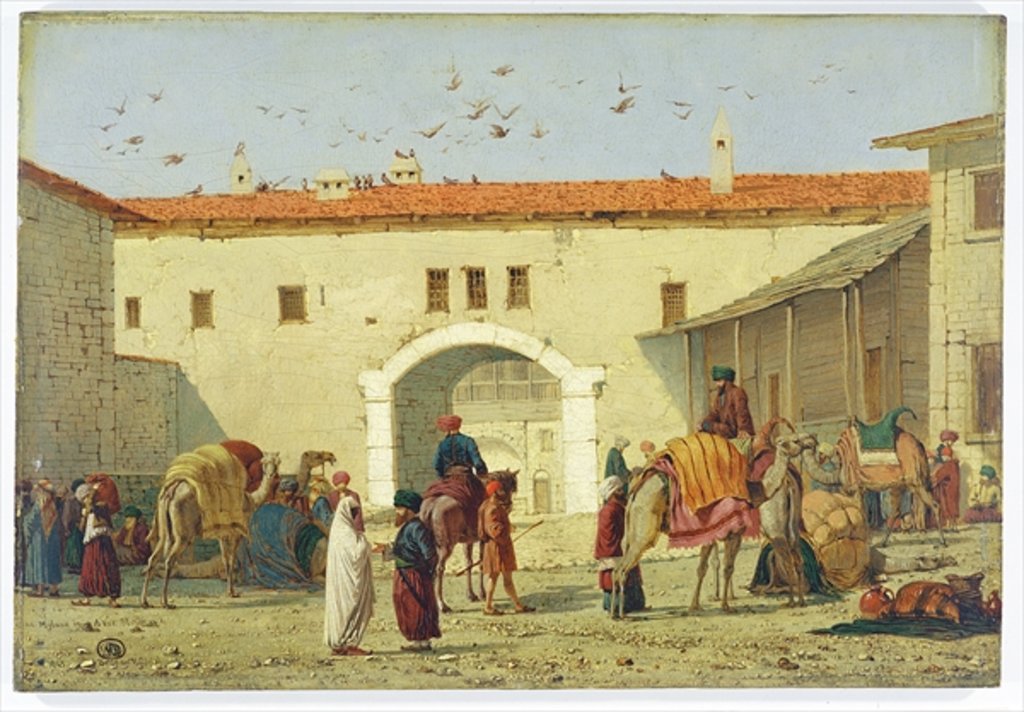 Detail of Caravanserai at Mylasa, Turkey, 1845 by Richard Dadd