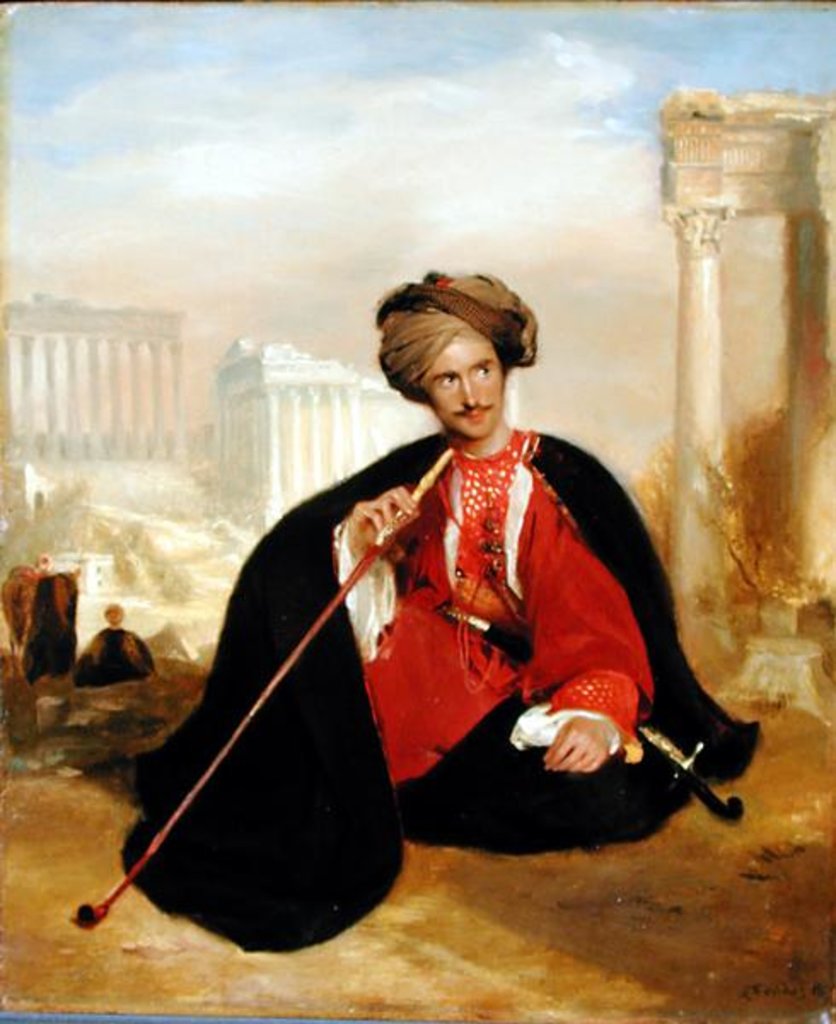 Detail of Charles Lenox Cumming-Bruce in Turkish Dress, 1817 by Andrew Geddes