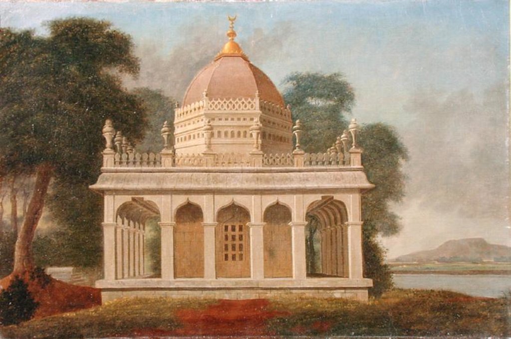 Detail of Mausoleum at Outatori near Trichinopoly, c.1788 by Colonel Francis Swain Ward