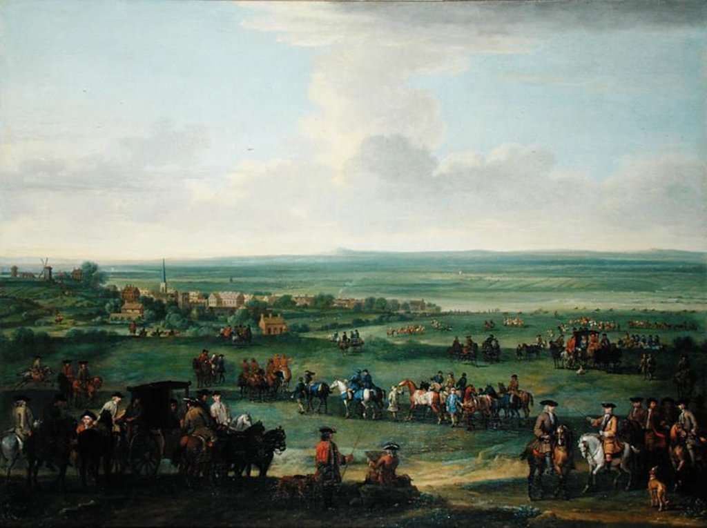 Detail of George I at Newmarket, 4th or 5th October 1717, c.1717 by John Wootton