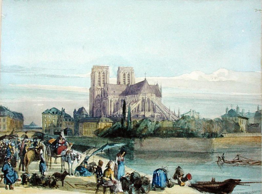 Detail of Notre Dame, Paris by Thomas Shotter Boys