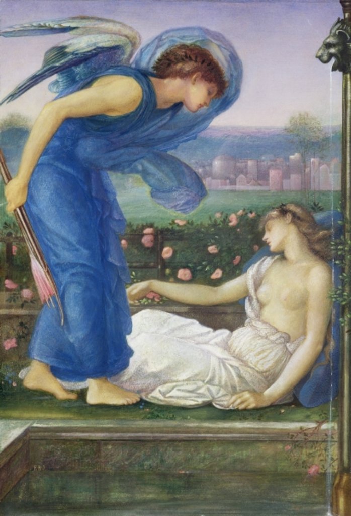 Detail of Cupid and Psyche, c.1865 by Edward Coley Burne-Jones