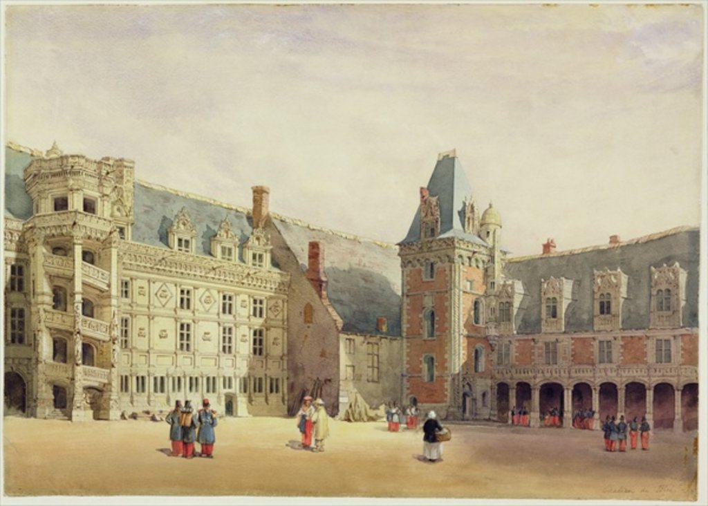 Detail of Le Chateau de Blois by Thomas Shotter Boys