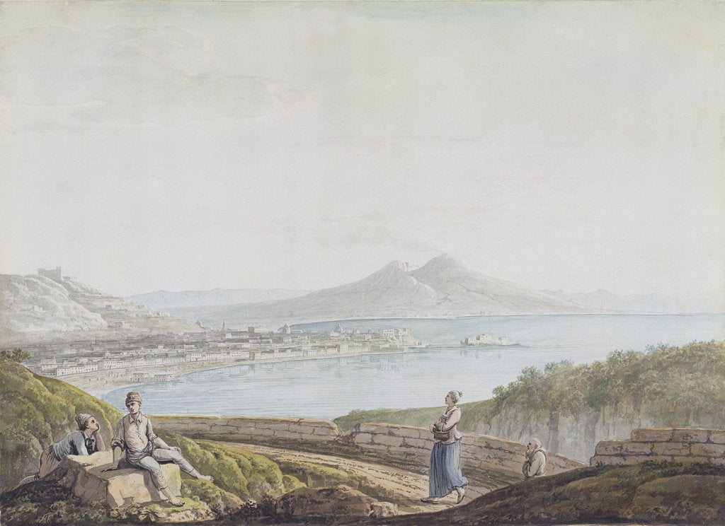 Detail of Naples from Posillipo by Jacob More