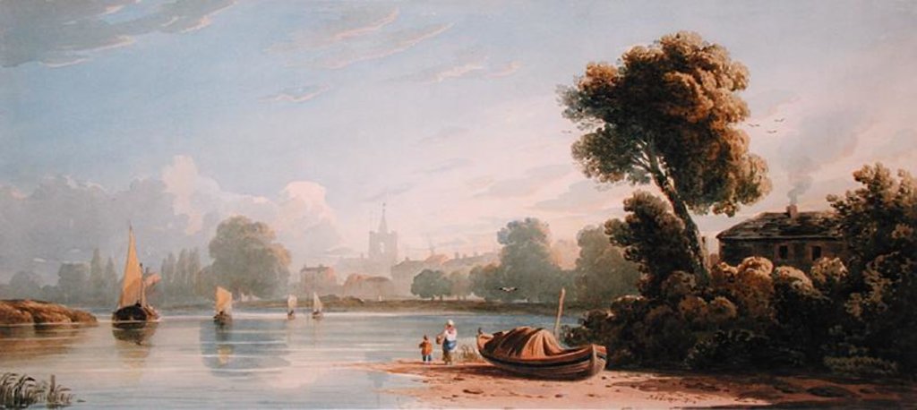 Detail of Chiswick, 1814 by John Varley