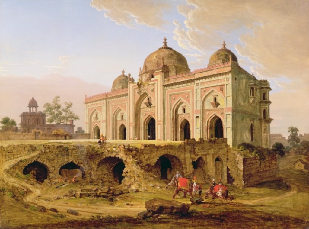 Detail of The Qal' A-l-Kuhna Masjid, Purana Qila, Delhi, c.1823 by Robert Smith