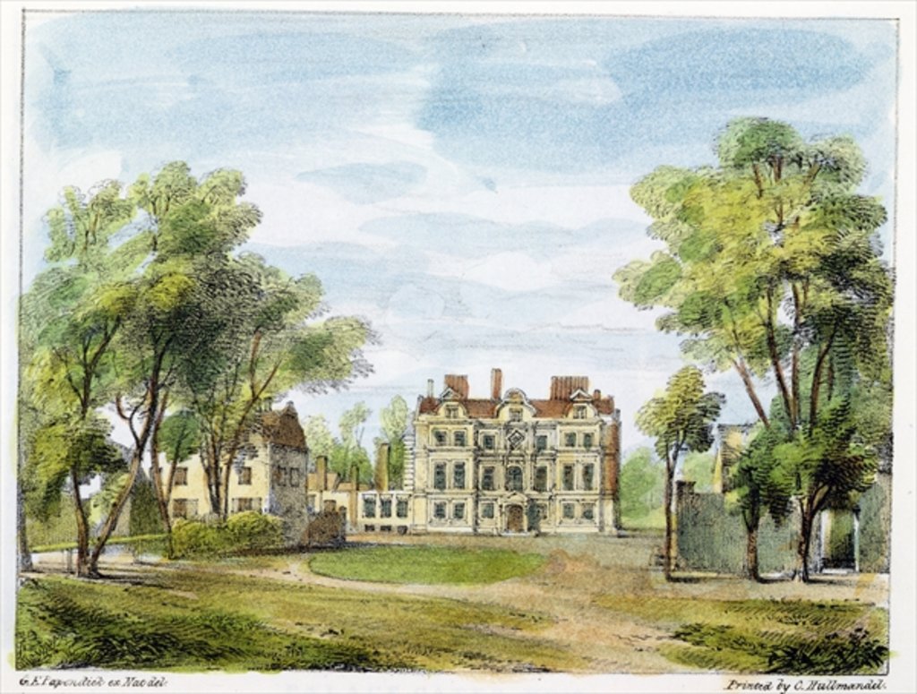 Detail of South Front, Old Palace, Kew Gardens by George Ernest Papendiek