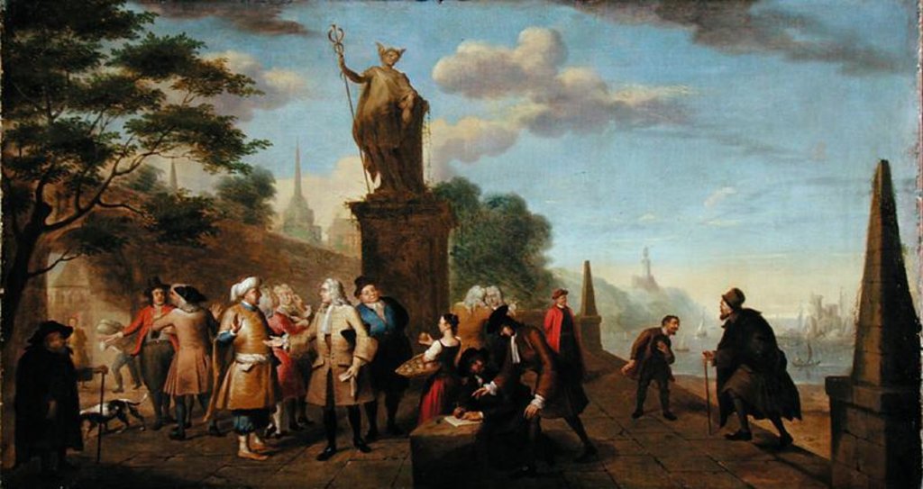 Detail of Allegory of Trade, 1743 by John Theodore Heins