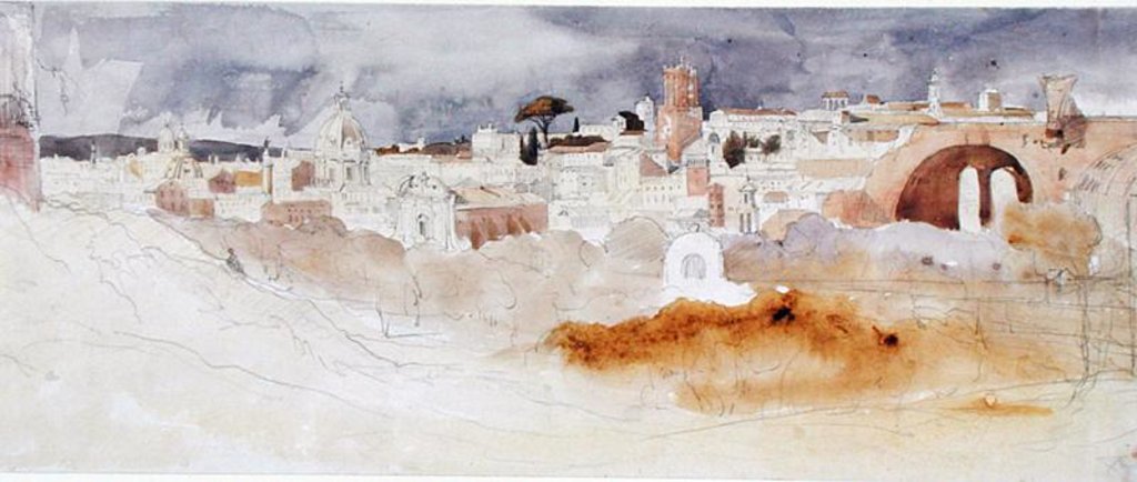 Detail of Rome from the Palatine Hill by William Wyld
