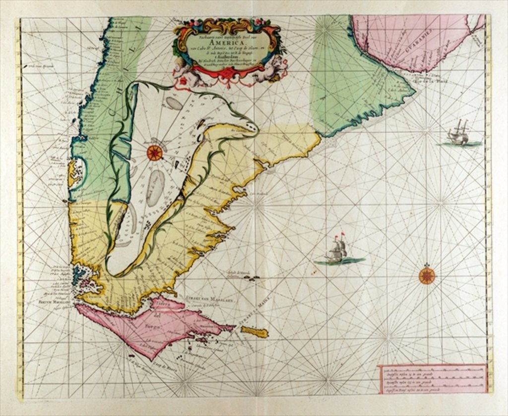 Detail of America by Hendrick Doncker