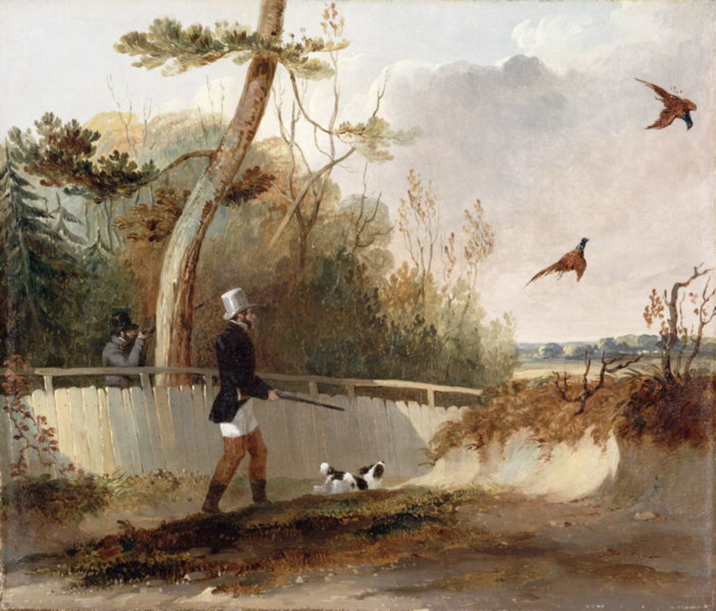 Detail of Pheasant Shooting by Samuel John Egbert Jones