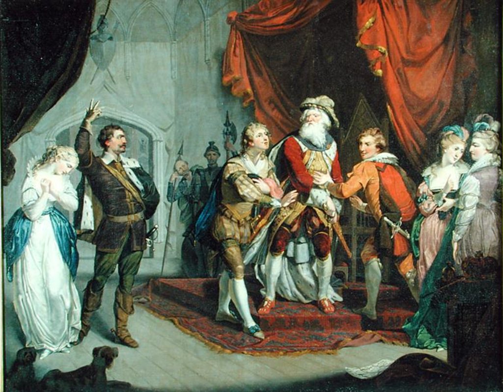 Detail of Cordelia Championed by the Earl of Kent by English School