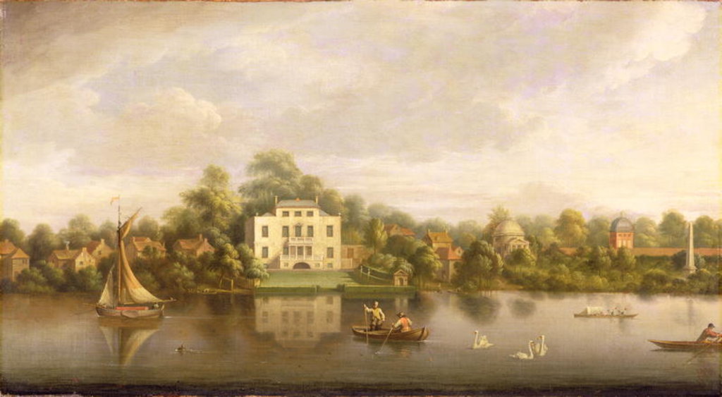 Detail of Pope's Villa, Twickenham, c.1765 by Joseph Nickolls