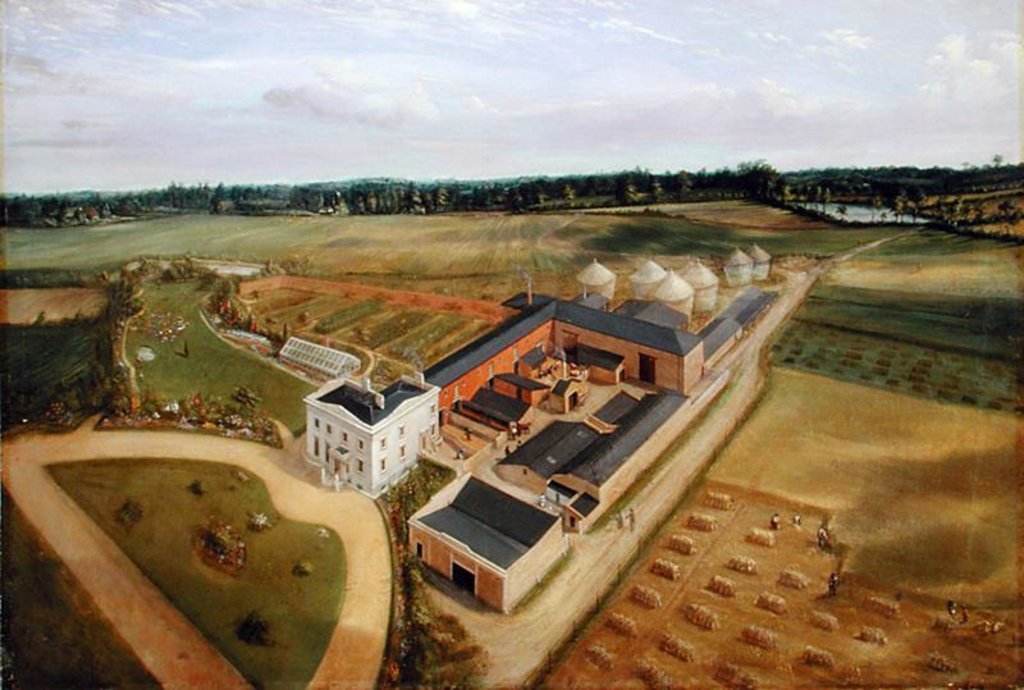Detail of Tiptree Hall and Farm, Essex, c.1850-60 by William Brown