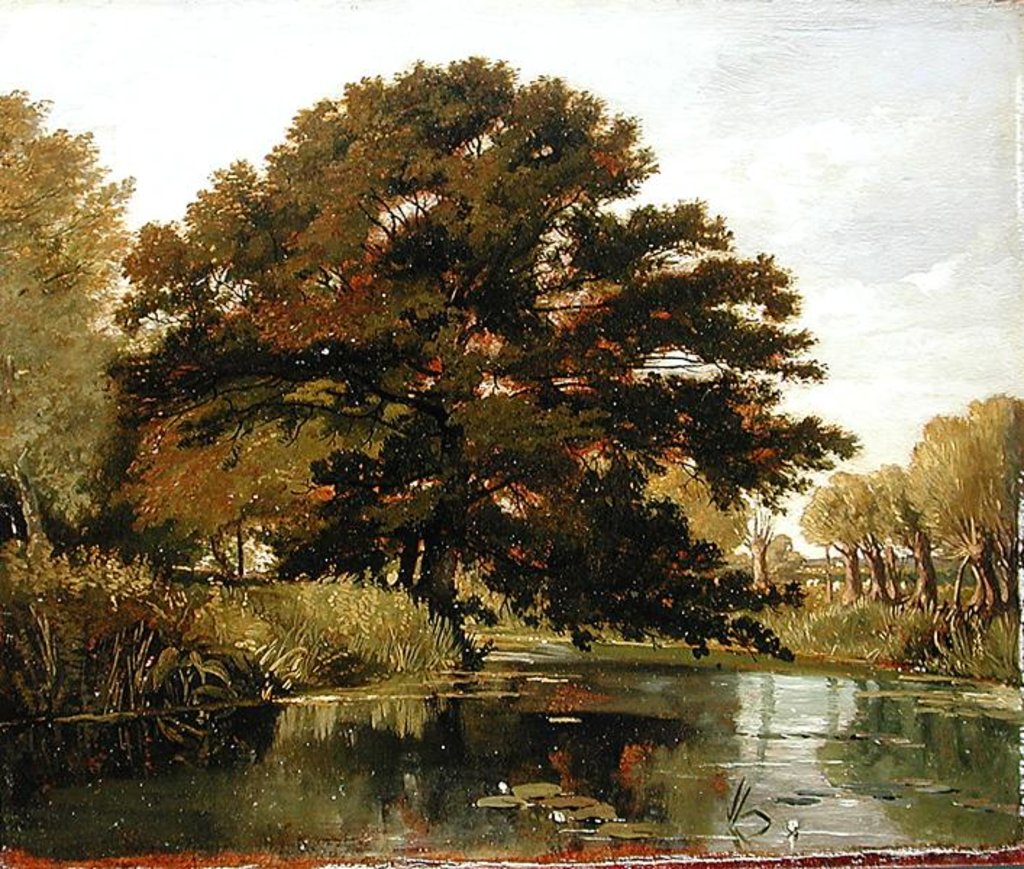 Detail of On the Isis, Waterperry, Oxfordshire, 1806 by William Alfred Delamotte