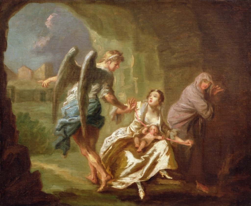 Detail of The Angel of Mercy, c.1746 by Joseph Highmore