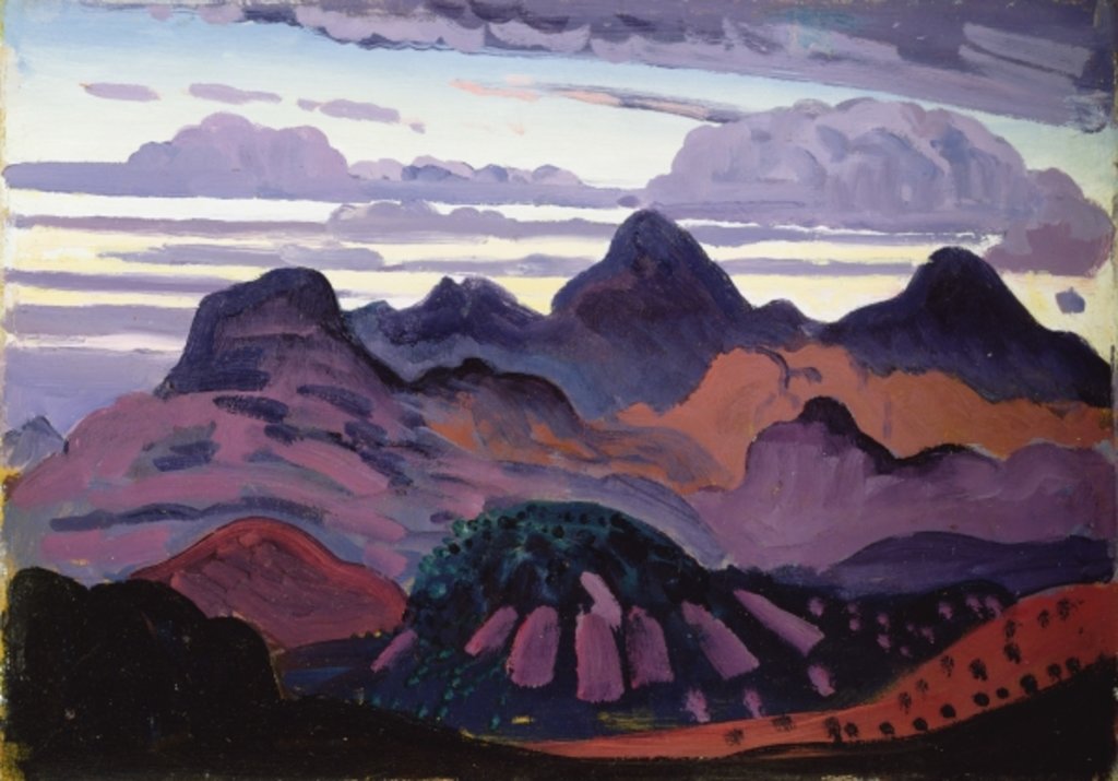 Detail of Deep Twilight, Pyrenees, c.1912-13 by James Dickson Innes