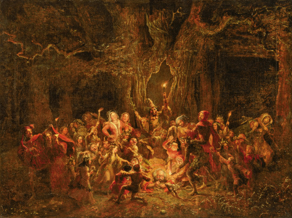 Detail of Herne's Oak from 'The Merry Wives of Windsor' by William Shakespeare, c.1857 by George Cruikshank
