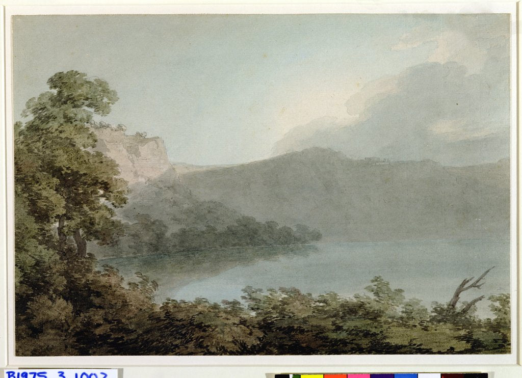 Detail of Lake of Vico Between Rome and Florence, 1783 by John Robert Cozens