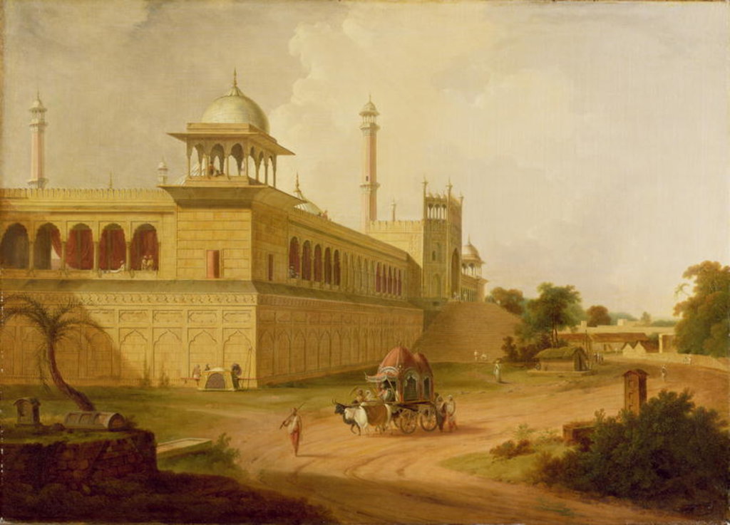 Detail of Jami Masjid, Delhi, 1811 by Thomas Daniell