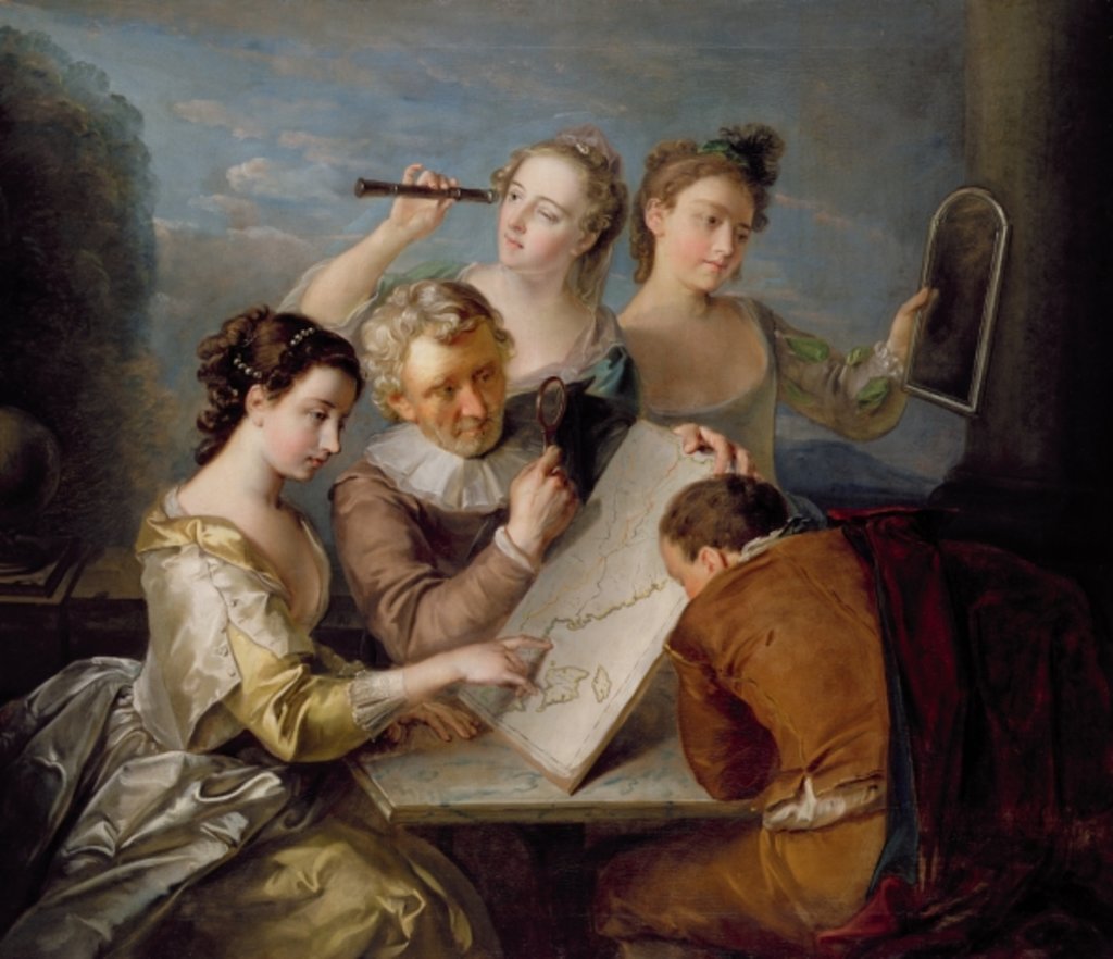 Detail of The Sense of Sight, c.1744-47 by Philippe Mercier