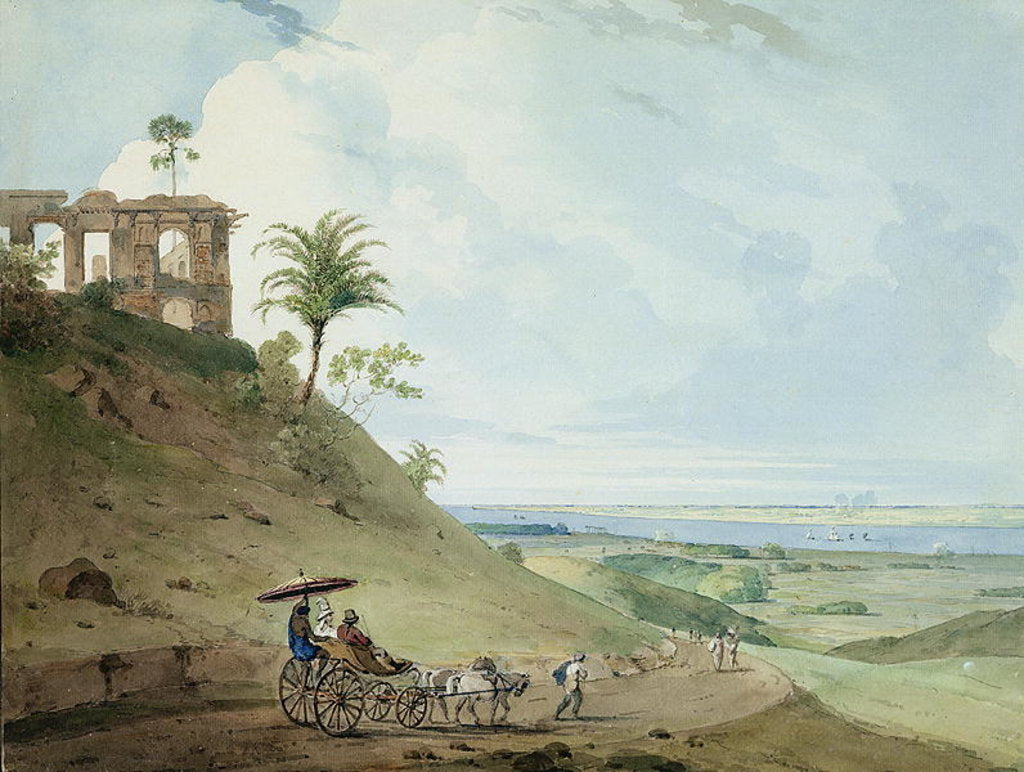 Detail of Ruins on Pir Pihar, near Monghy, Bihar, 1790 by Thomas & William (1769-1837) Daniell