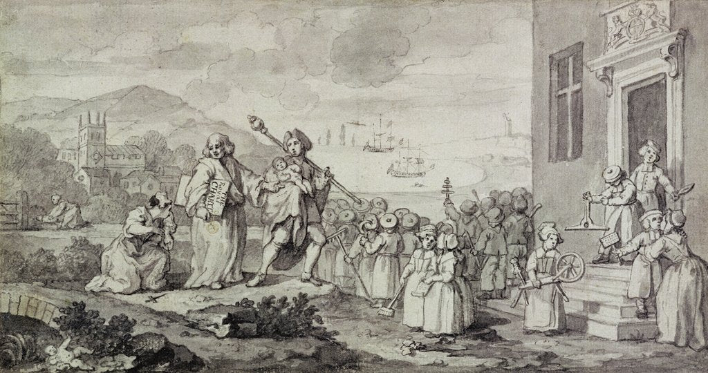 Detail of Study for the Foundlings by William Hogarth