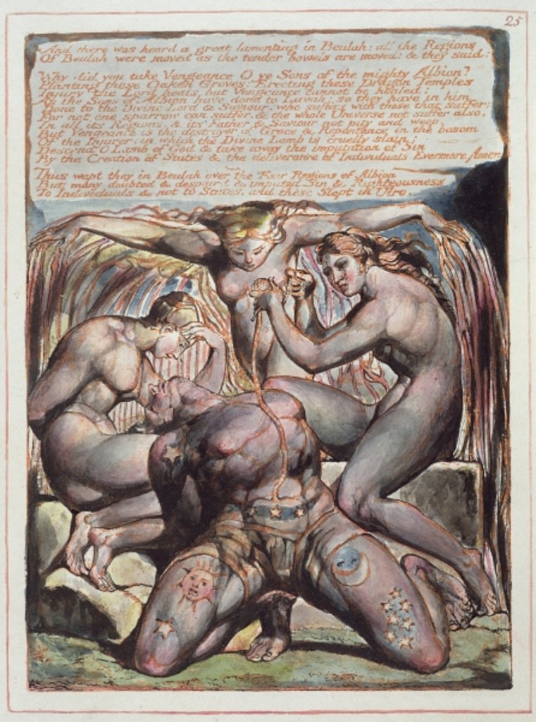 Detail of And There Was Heard... by William Blake