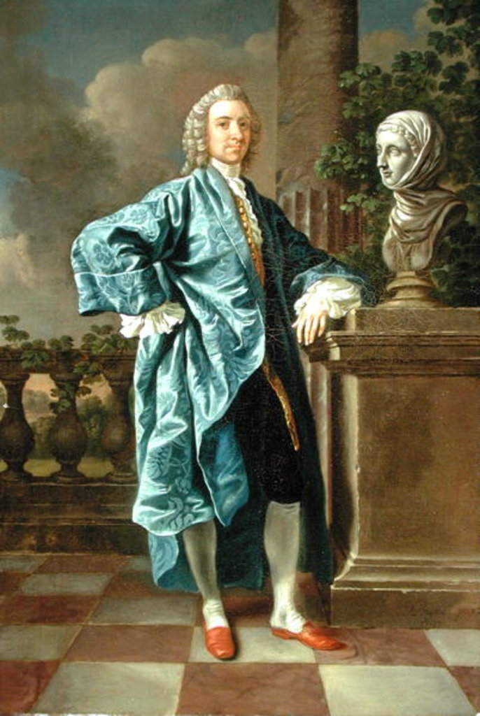 Detail of Dr Charles Chauncey, M.D. 1747 by Francis Hayman