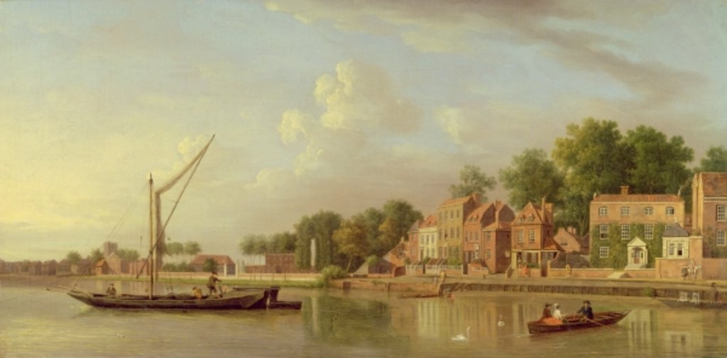 Detail of The Thames at Twickenham, c.1760 by Samuel Scott