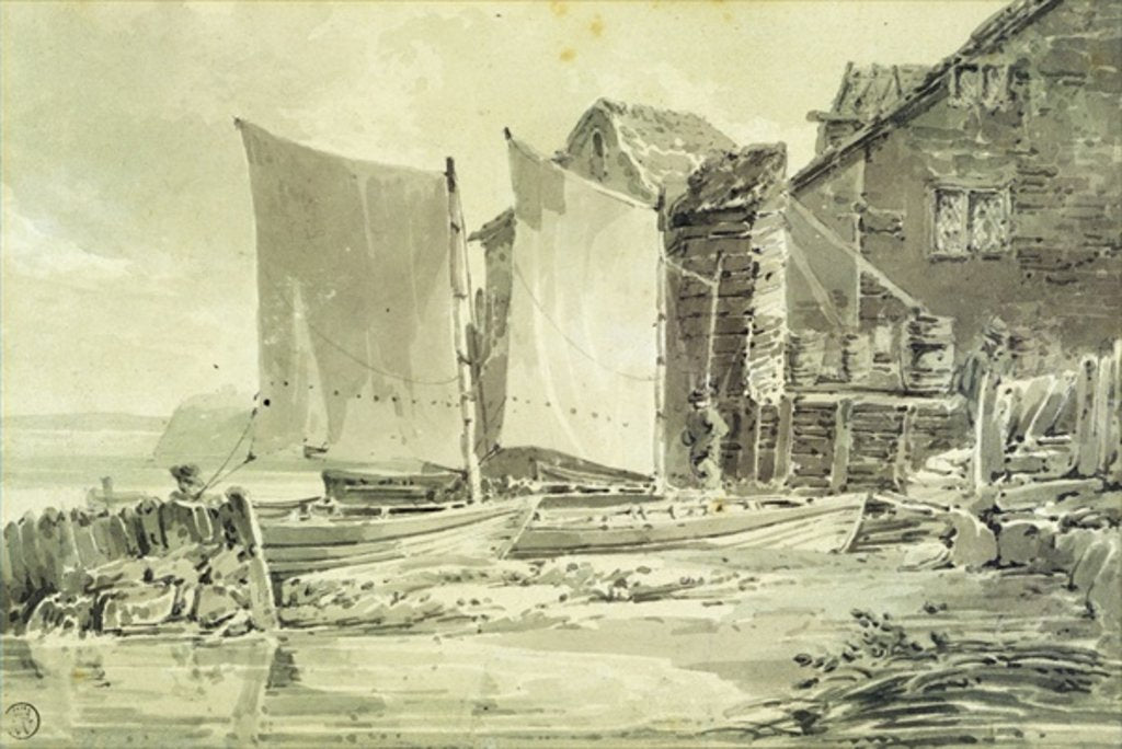 Detail of Fisherman's Cottage, Dover, 1790s by Joseph Mallord William Turner