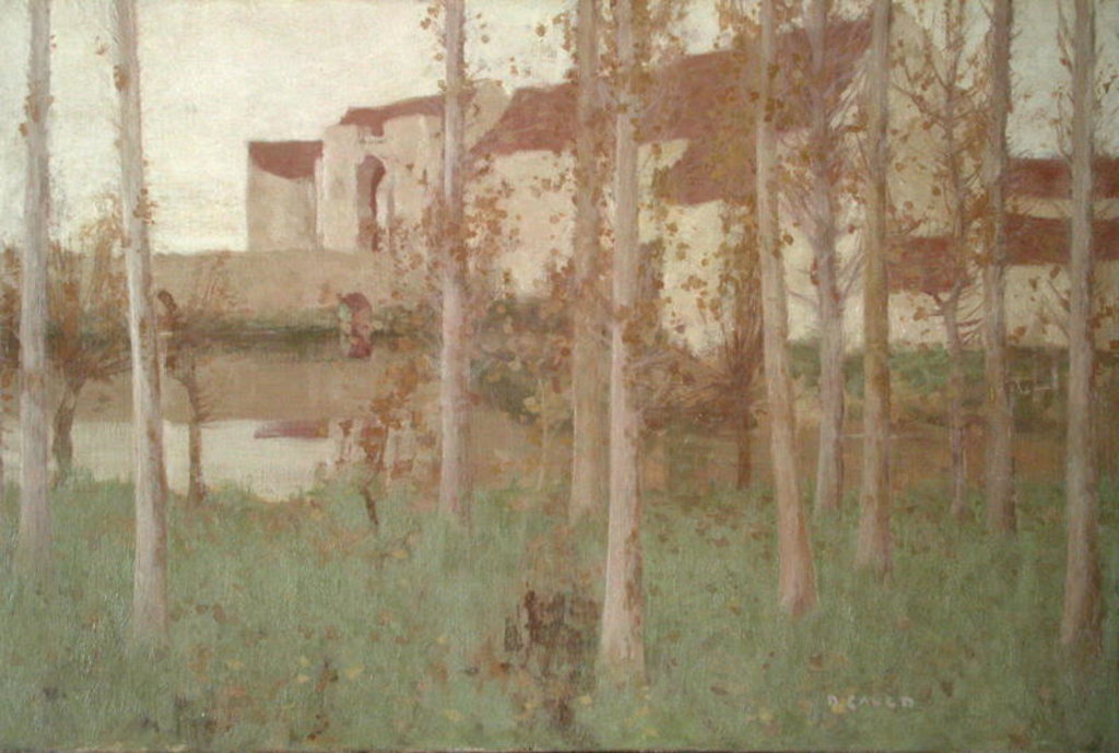 Detail of The Haunted Chateau, Grez-sur-Loing, 1896 by David Gauld
