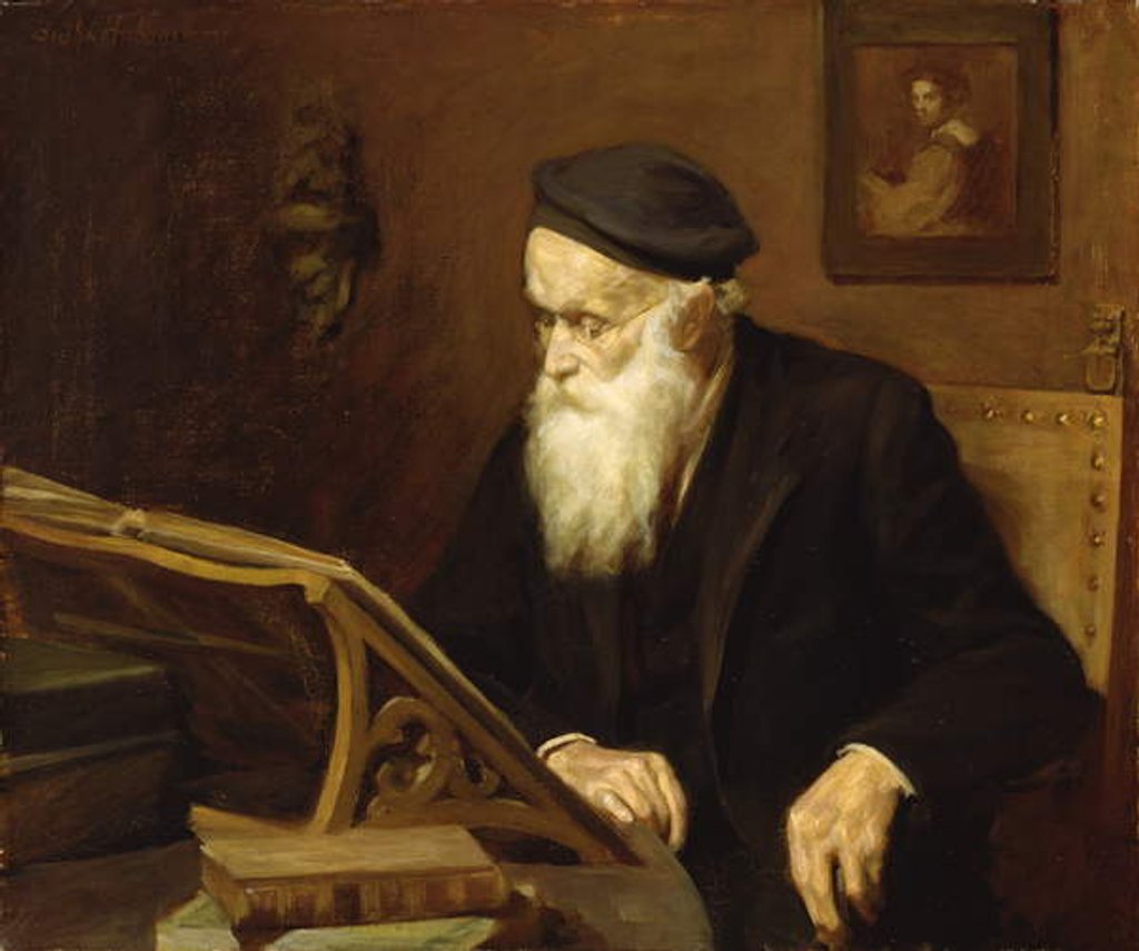 Detail of The Book Worm, 1915 by Bertha Herkomer