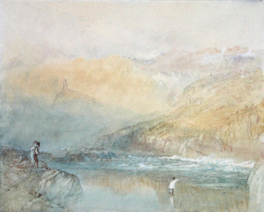 Detail of On the Mosell, near Traben Trarabach, c.1841 by Joseph Mallord William Turner