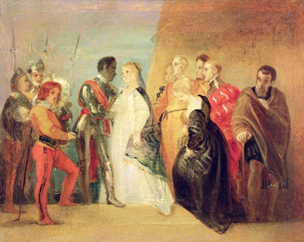 Detail of The Return of Othello, Act II, Scene ii from 'Othello', c.1799 by Thomas Stothard